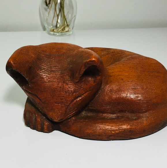 Vintage Other - Circa 1960, Japanese Wooden Cat.  Excellent condit